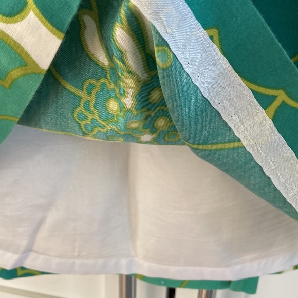 Ann Taylor Knee Length Side Zip A-Line Floral Skirt Cotton/Silk Size 6 - Picture 7 of 8